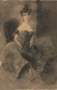 In Expectation, 1800s. Creator: Constantin Guys (French, 1805-1892)