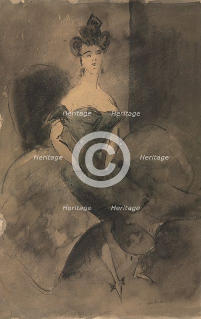 In Expectation, 1800s. Creator: Constantin Guys (French, 1805-1892).