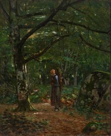 In Fontainebleau Woods (Fontainebleau Forest), 1873. Creator: John Washington Love