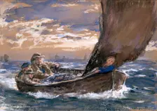In Father's Boat, 1873. Creator: William McTaggart
