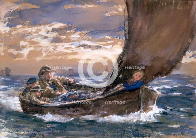 In Father's Boat, 1873. Creator: William McTaggart.