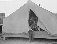 In Farm Security Administration (FSA) migratory labor camp, Brawley, Imperial Valley, 1939. Creator: Dorothea Lange