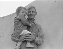 In Farm Security Administration (FSA) migratory labor camp, Brawley, Imperial Valley, 1939. Creator: Dorothea Lange