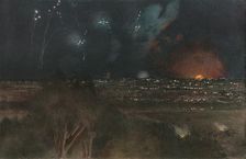 In Flanders; The Yser Offensive (1917); Bombardment of German lines..., 1917. Creator: Unknown