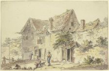 In front of a farmstead. Creator: Emanuel Murant
