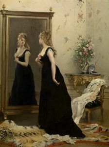 In Front of the Mirror. Creator: Gustave Leonard de Jonghe
