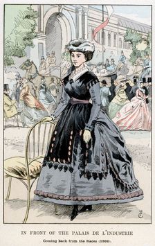 In Front of the Palais de l'Industrie - Coming Back from the Races, 1866 (1898)