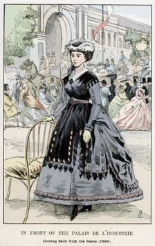 In Front of the Palais de l'Industrie - Coming Back from the Races, 1866 (1898)