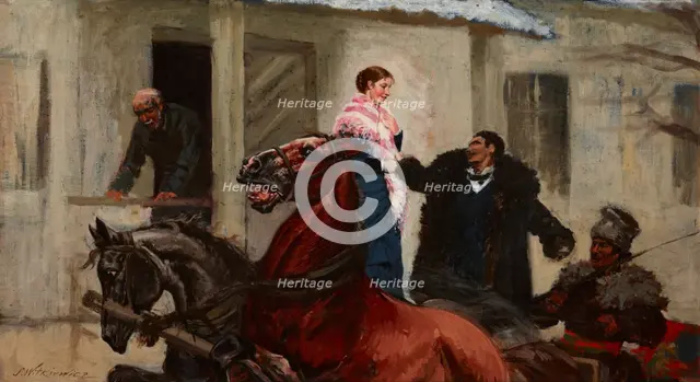 In Front of the Porch, between 1885-1890. Creator: Stanislaw Witkiewicz.