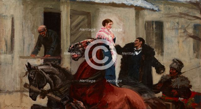 In Front of the Porch, between 1885-1890. Creator: Stanislaw Witkiewicz.