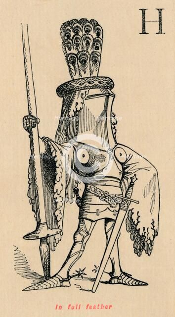 'In full feather', c1860, (c1860). Artist: John Leech.