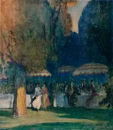 In Kensington Gardens 1914. Artist: Claude Allin Shepperson