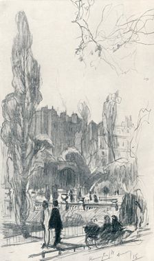 In Kensington Gardens - Stage One c1920. Artist: Claude Allin Shepperson