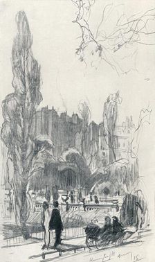 In Kensington Gardens - Stage One c1920. Artist: Claude Allin Shepperson