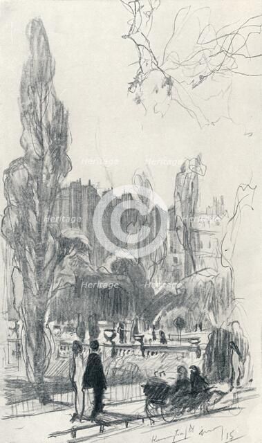 'In Kensington Gardens - Stage One', c1920. Artist: Claude Allin Shepperson.