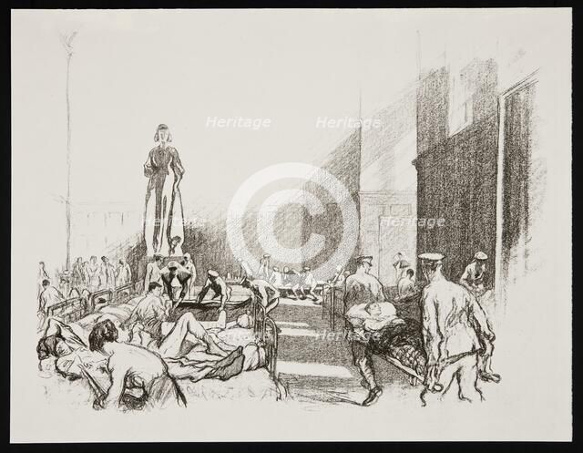 'In hospital in England', 1917. Artist: Claude Allin Shepperson.