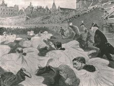 In haste to see the King and Queen leave the Abbey 1902. Creator: Paul Charles Renouard