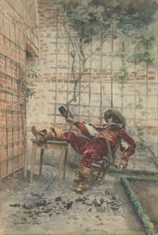 In His Cups, 1872. Creator: Louis Leloir