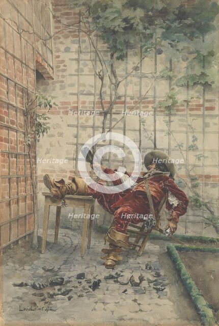 In His Cups, 1872. Creator: Louis Leloir.