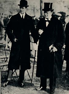 In Hyde Park With The Crown Prince of Sweden 1917, (1945). Creator: Unknown