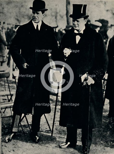 'In Hyde Park With The Crown Prince of Sweden', 1917, (1945). Creator: Unknown.