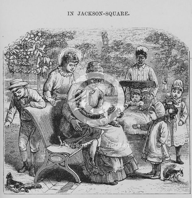 In Jackson Square, New Orleans, Louisiana, 1882. Creator: Unknown.