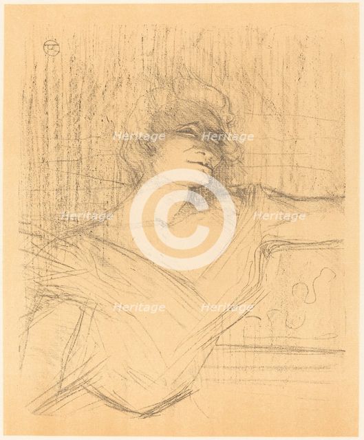 In "La glu" (Dans "La glu"), 1898. Creator: Henri de Toulouse-Lautrec.