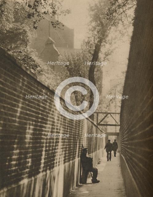 'In Lansdowne Passage, Where A Highwayman Once Galloped For His Life', c1935. Creator: Taylor.