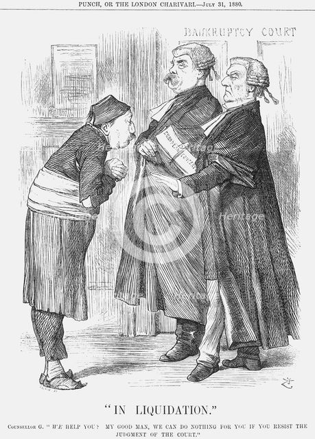 "In Liquidation", 1880. Creator: Joseph Swain.