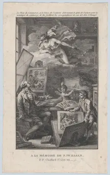 In Memory of P. FR. Basan, an engraving for the catalogue of the collection of P.-F. Basan..., 1798. Creator: Pierre Philippe Choffard