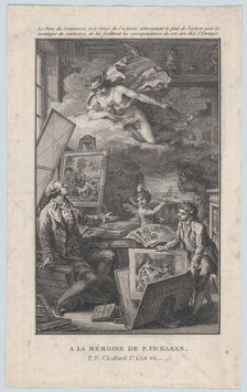 In Memory of P. FR. Basan, an engraving for the catalogue of the collection of P.-F. Basan..., 1798. Creator: Pierre Philippe Choffard