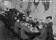 In Michigan Hdqrs., New York, between 1917 and 1919. Creator: Bain News Service