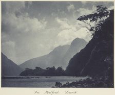 In Milford Sound. From the album: Camera Pictures of New Zealand, 1920s. Creator: Harry Moult