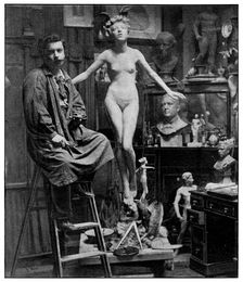 In Mr Lucchesi's Studio London, 1899
