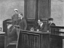 In Soviet Russia; In the dock, Countess Panina, Minister of Public Instruction..., 1917. Creator: Unknown