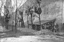 In Soviet Russia; In Moscow: mass grave of Bolsheviks killed.., 1917. Creator: Unknown