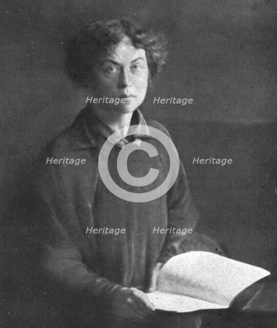 In Soviet Russia; Mme Kolontai, Minister of Public Assistance in the Maximalist Cabinet..., 1917. Creator: Unknown.