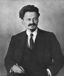 In Soviet Russia; One of the men of the hour: Trotsky, Commissioner for Foreign Affairs,1917 Creator: Unknown