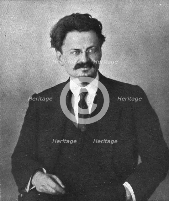 In Soviet Russia; One of the men of the hour: Trotsky, Commissioner for Foreign Affairs,1917 Creator: Unknown.
