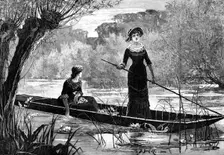 In Search of Water Lilies, 1883. Creator: Eugène Froment