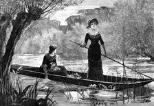 In Search of Water Lilies, 1883. Creator: Eugène Froment