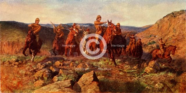 '"In Sight": Lord Dundonald's Dash on Ladysmith, February 28, 1900', by Lucy E. Kemp-Welch', c1900. Creator: Andre & Sleigh.