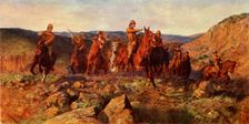 "In Sight": Lord Dundonald's Dash on Ladysmith, February 28, 1900 by Lucy E. Kemp-Welch c1900. Creator: Andre & Sleigh