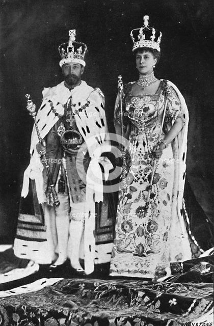 'In spring 1910, King Edward VII died, in March 1911, King George V was crowned', 1911, (1945). Artist: Unknown.
