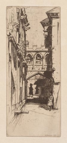 In Stirling Castle or A Scottish Palace (Un Palais Ecossais), 1899. Creator: David Young Cameron (British, 1865-1945)