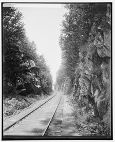 In summit cut, Green Mountains, between 1900 and 1906. Creator: Unknown
