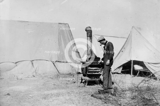 In Superior Camp - Mine strike, Pennsylvania, between c1910 and c1915. Creator: Bain News Service.