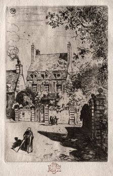 In Province: The House at Orléans, c. 1875. Creator: Félix Hilaire Buhot (French, 1847-1898)