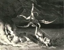 In pursuit he therefore sped, exclaiming; "Thou art caught" c1890. Creator: Gustave Doré