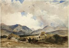 In Wales between Bangor and Capel Curig, 1830s. Creator: Peter de Wint